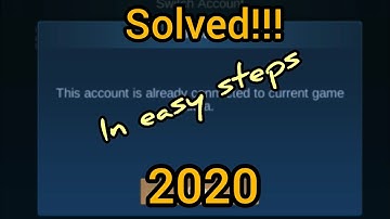 This account is already connected to current game data problem solved in mobile legends