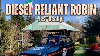 Reliant Robin Flying High as a Kite on DIESEL with Kubota D722