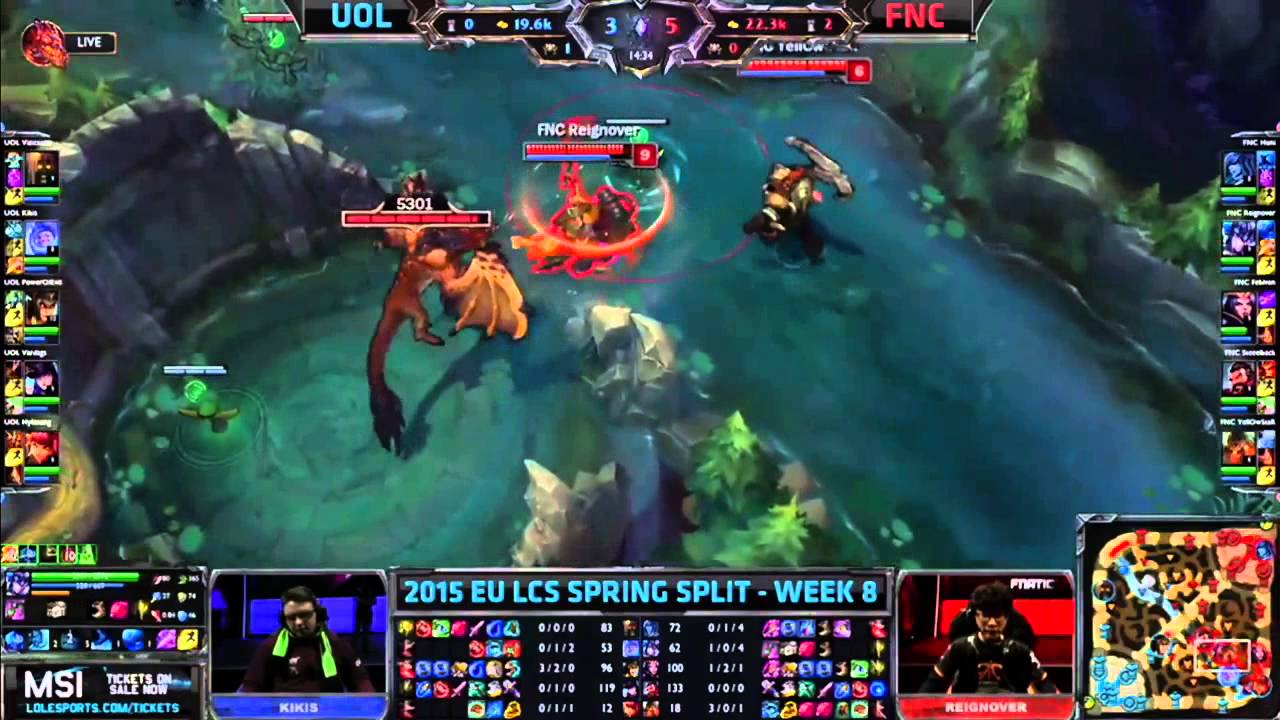 UOL x Fnatic - LCS EU - S8D2