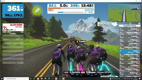 Zwift Hilly Kom Reverse 😅