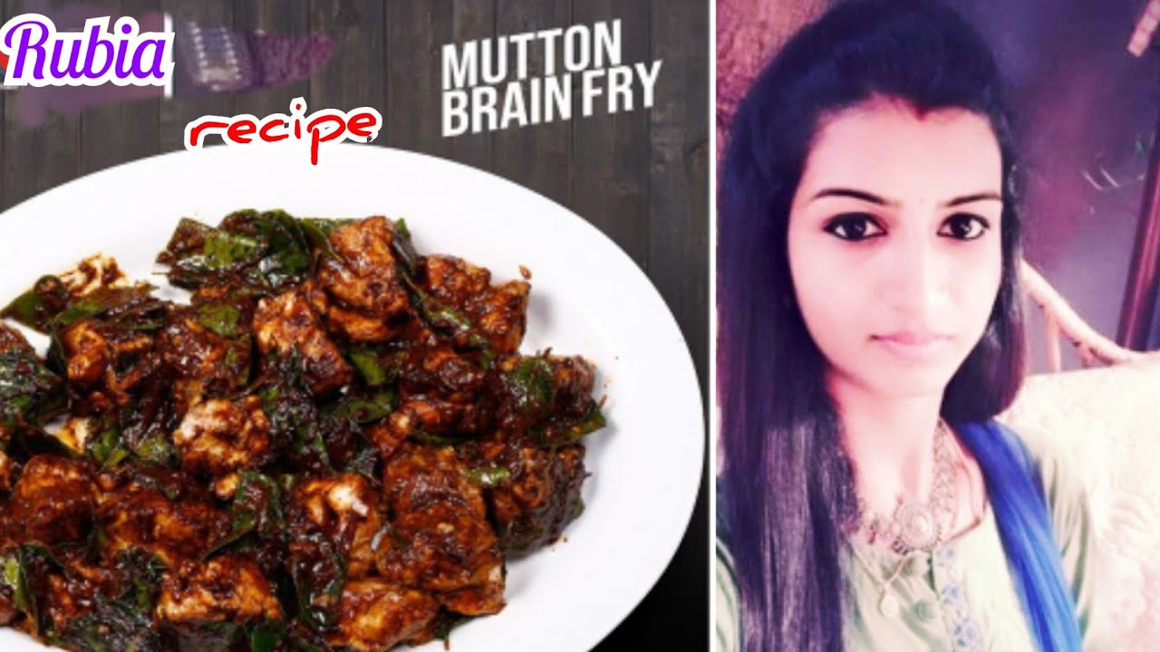 Simple Brain fry recipe   By Rubia  Lamb head cutting skills