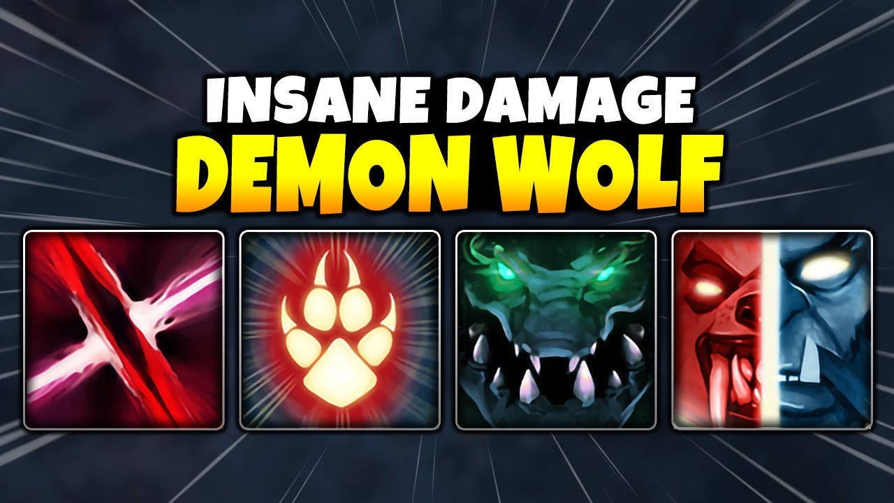Demon Wolf ATROPHY AURA + SHAPESHIFT | Ability Draft