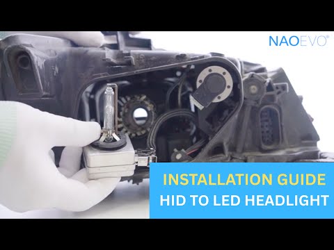 How To Change HID To LED Headlight D1S D1R D3S D3R Installation Guide 