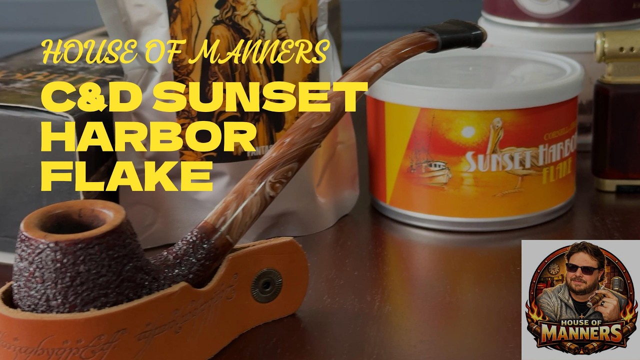 Bilbo Baggins Pipe and Sunset Harbor Flake Review...#ytpc #gentleman #hobbit