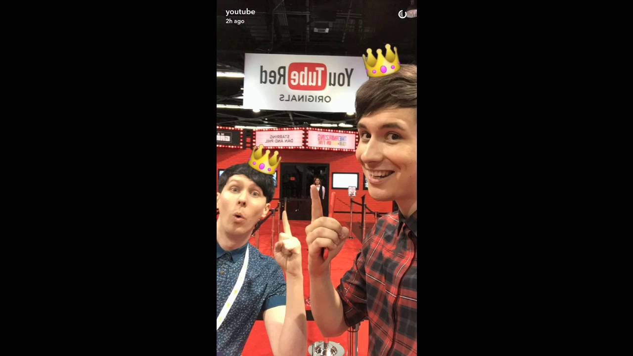 Dan And Phil On Snapchat At Vidcon 24 06 2016 Youtube