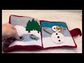 Interactive Crocheted Christmas Quiet Book - Handmade Holiday Story for Kids