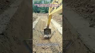 Heavy Machinery Working In The Field To Dig A New Canal