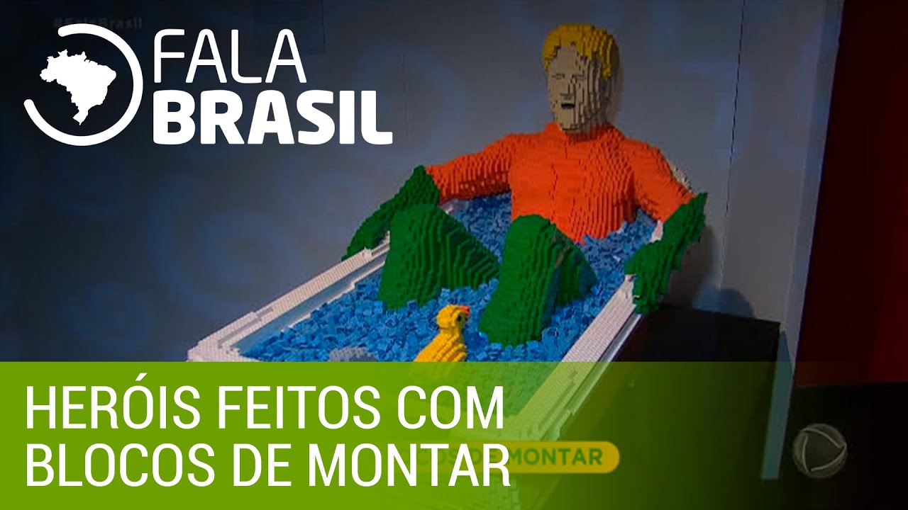 Heróis feitos com blocos de montar ganham exposição rede record power couple