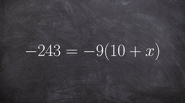 Solving a two step equation with the distributive property