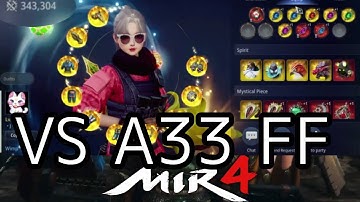 MIR4 PVP SP CRIT EVA/ ACCU LANCER POV VS A33 FF