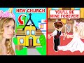 Having MY WEDDING In The *NEW* CREEPY CHURCH In Adopt Me ! (Roblox)