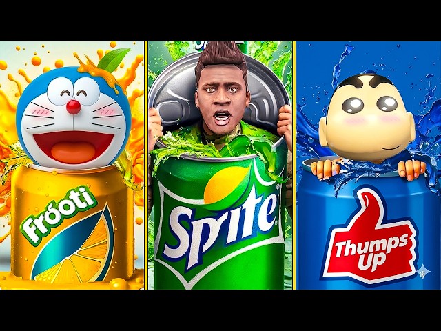 Franklin & Shinchan Playing Cool Drinks Hide & Seek With Avengers in GTA 5 in Telugu