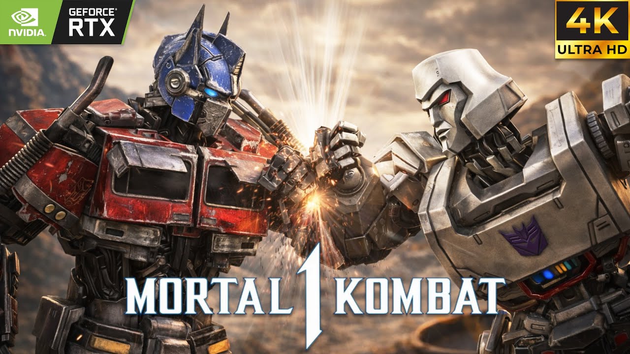 Optimus Prime Vs Megatron Hardest Fight | Mortal Kombat 1