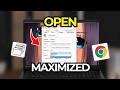 How To Fix Chrome Always Opening Minimized And Set To Open Maximized | Tutorial 2026