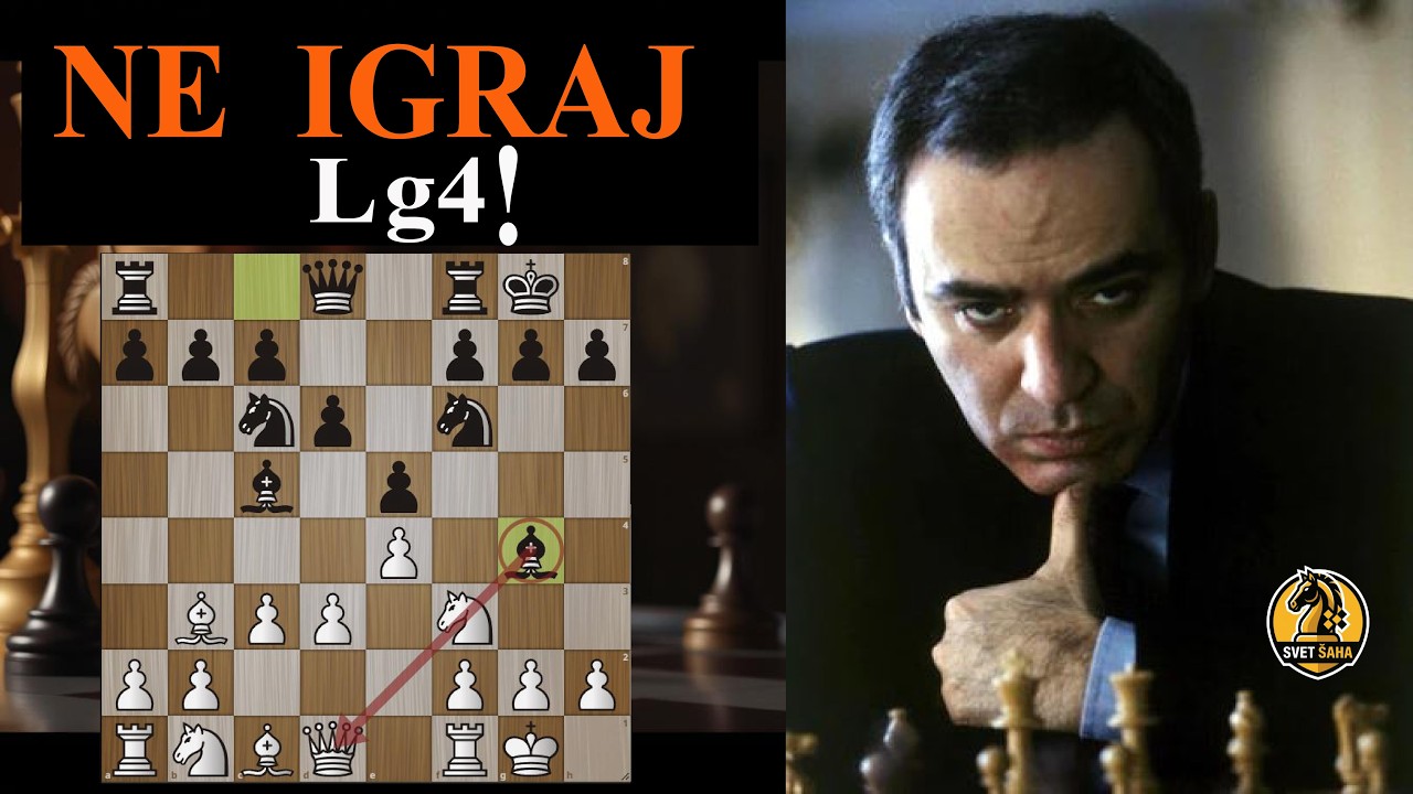 Nikad ne igraj Lg4 prerano –  Gari Kasparov pokazuje zašto #sah #svetsaha