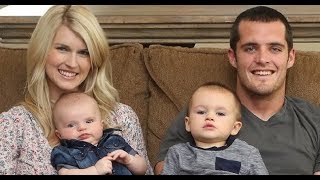 Derek Carr LOVELY FAMILY** wife and 2 kids