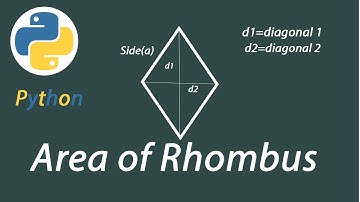 Area of Rhombus in python