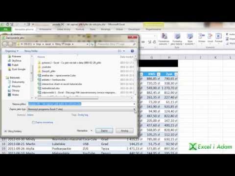 Excel - Jak zapisać plik tylko do odczytu porada #241