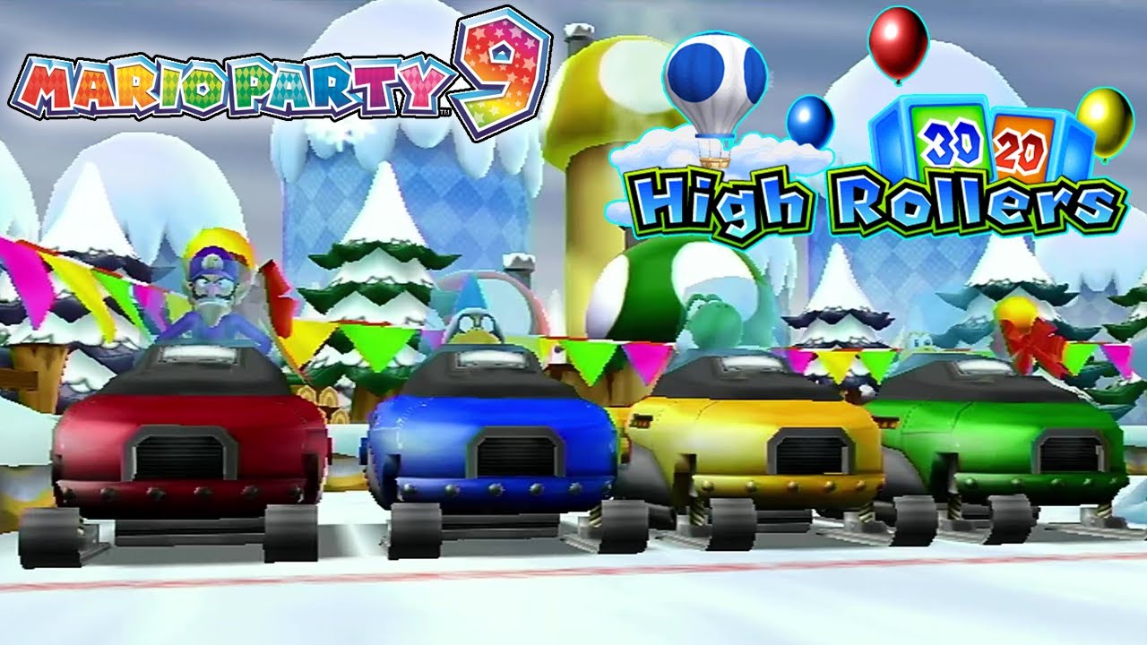 Mario Party 9 - Magikoopa VS Waluigi VS Koopa Troopa VS Yoshi - High Rollers (Master Difficulty)