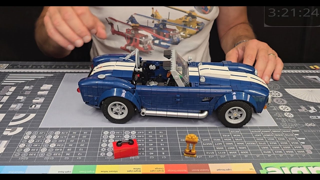 Lego 10357 Shelby Cobra 427 SpC assembly real time