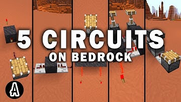 5 Redstone Circuits Tutorial for Bedrock 1.19