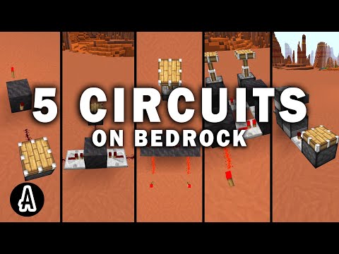 5 Redstone Circuits Tutorial for Bedrock 1.19