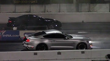 Turbo Mustang GT Chases Down 10 Second 4th Gen Firebird Trans Am 1/4 Mile