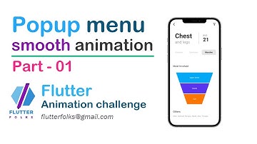 Flutter challenge | Popup menu animation [Part - 01]