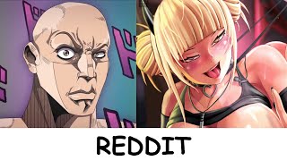 Himiko Toga Vs Reddit (the rock reaction meme)