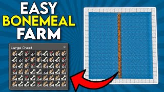 Easiest Bonemeal Farm Minecraft Bedrock 1.20!