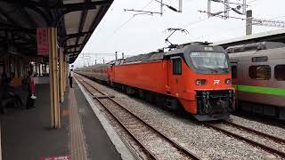 E500怒吼!109次,E500自強急行,二水通過。
