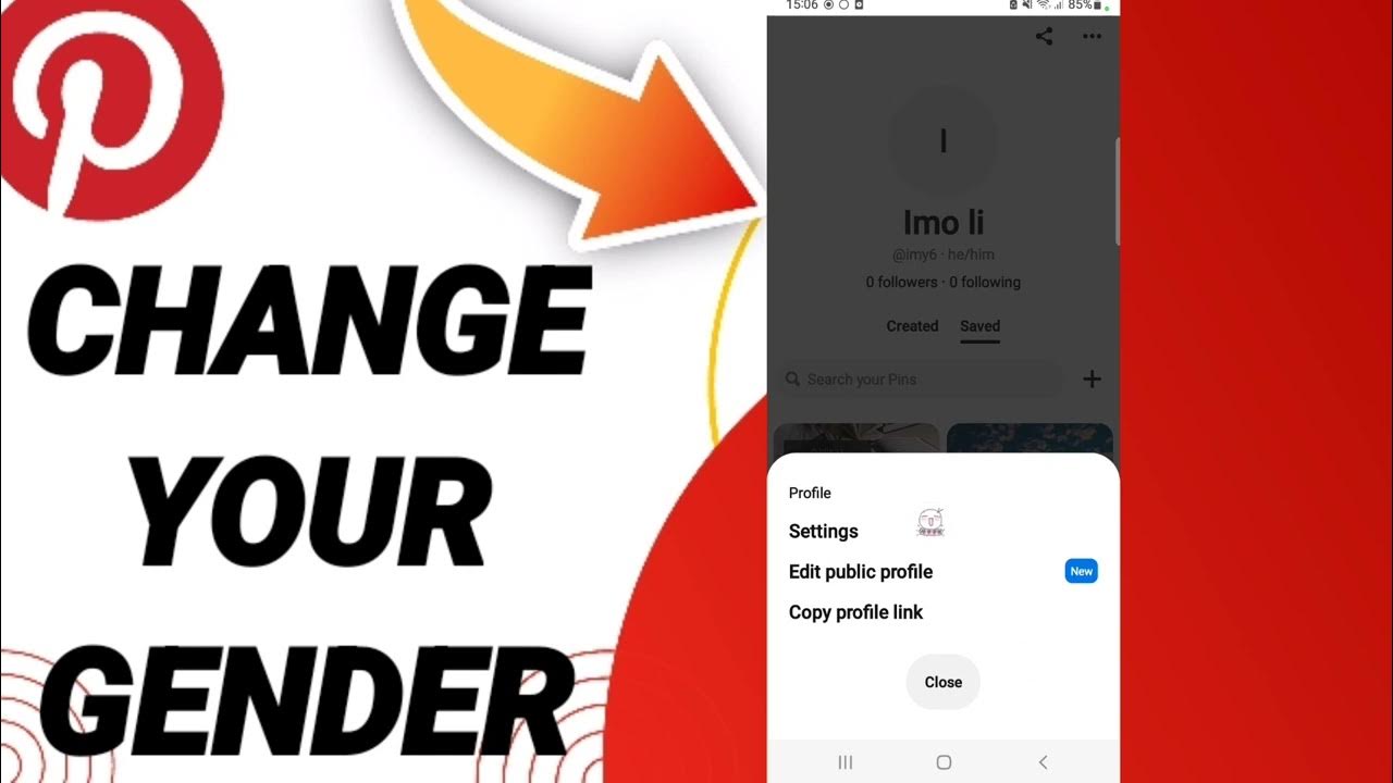 How To Change Your Gender On Pinterest App YouTube