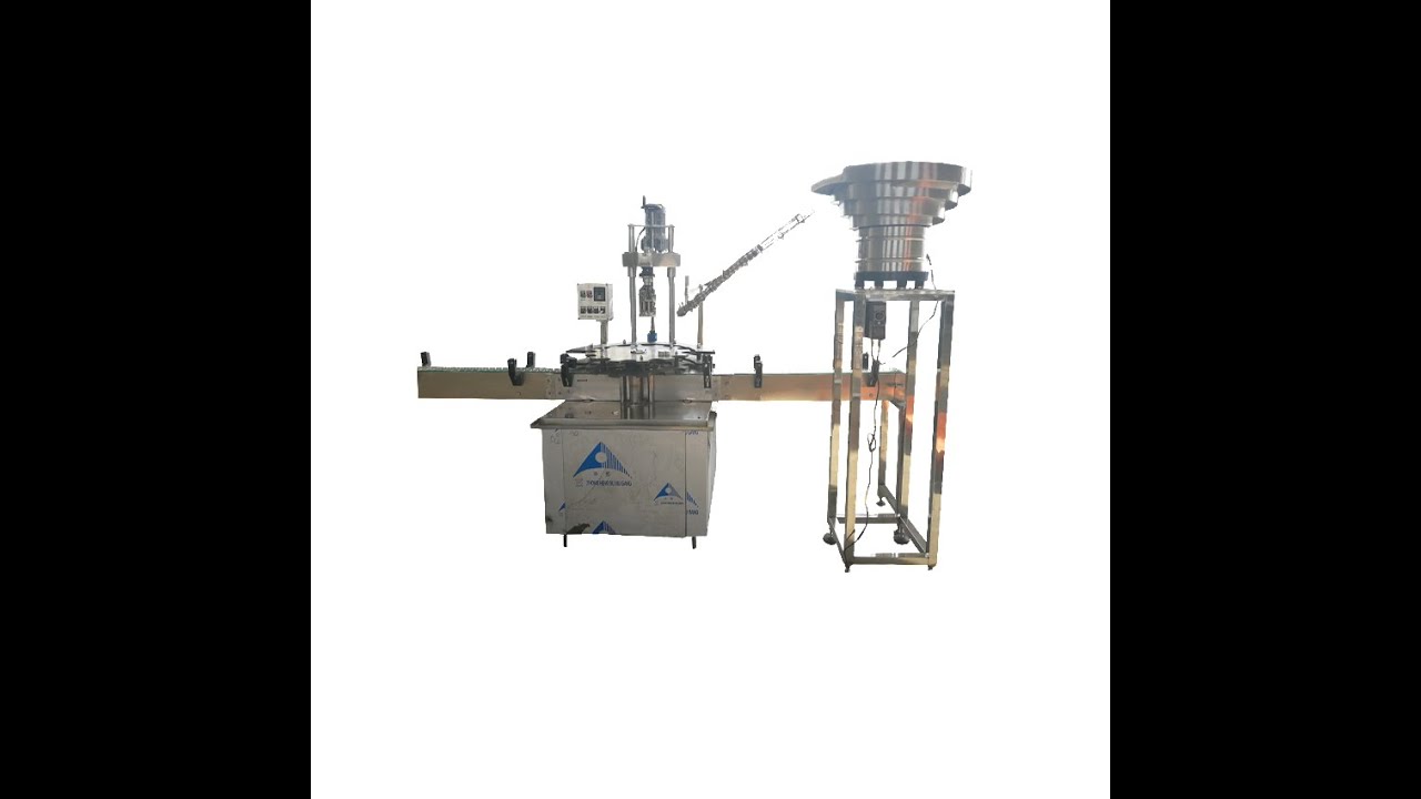 Automatic capping machine , do not manual put covers - YouTube