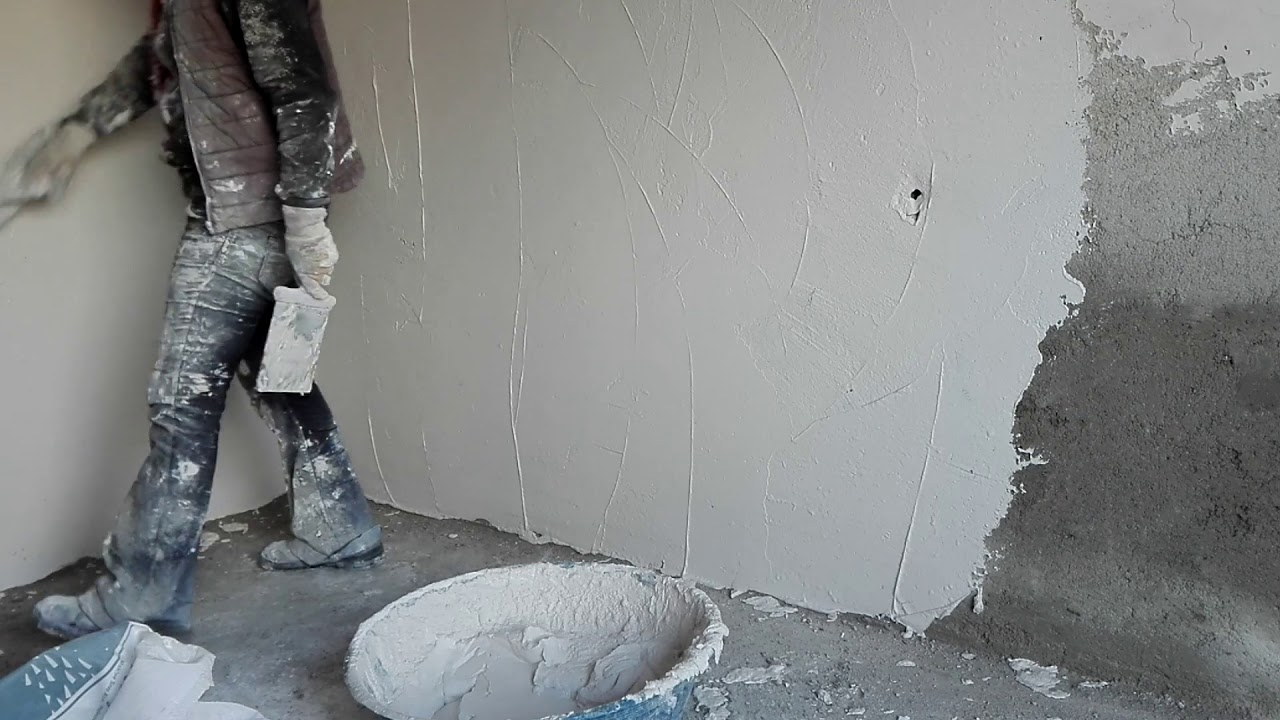 الجبصين لأكساء الغرف استغني عن الاسمنت