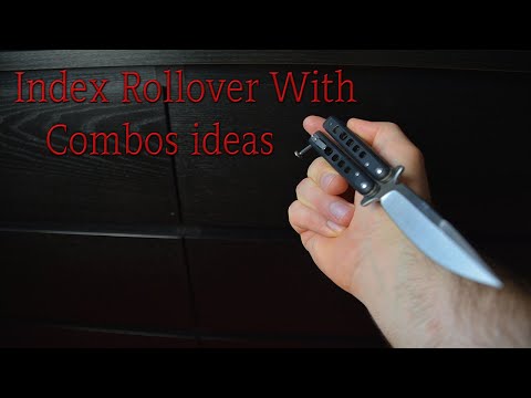Balisong Tricks /INDEX ROLLOVER/ With COMBOS