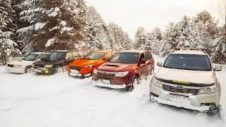 КТО ЛУЧШИЙ ??! Спор СУБАРУ различных поколений на бездорожье! Турбо, овощ, вариатор. ОКА 4х4, 2019