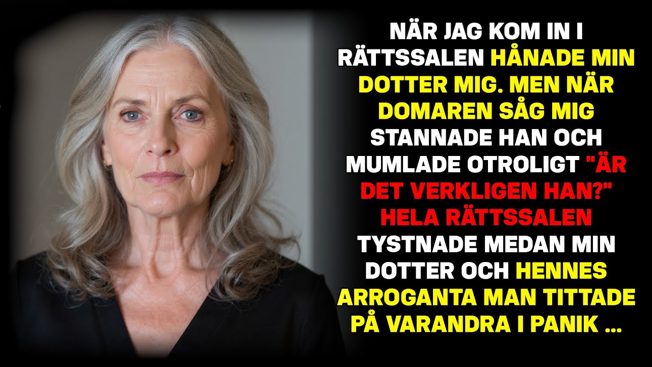 När jag gick in i rättssalen stelnade domaren till: 