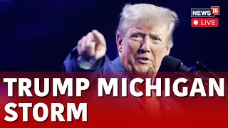Donald Trump News LIVE | Former President Trump Campaigns In Michigan  | Trump Rally Live | N18L