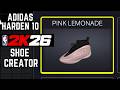 Adidas Harden 10 Pink Lemonade NBA2K26 Shoe Creator