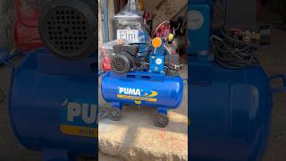 Puma mini air compressor belt drive #puma #aircompressor #pumaaircompressor #worldofmachine