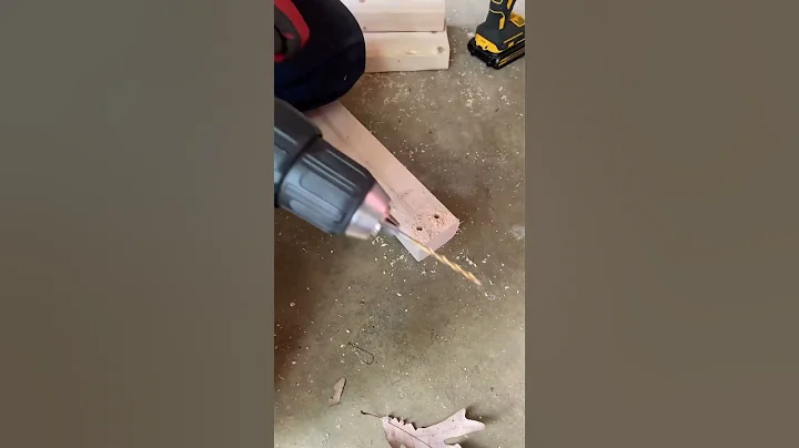 How to drill pocket holes without a jig in under a minute. #diy #homeimprovement #easy