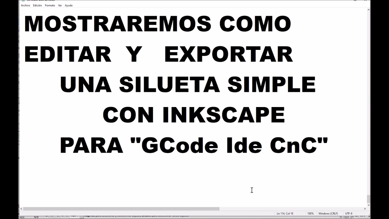 Cómo editar y exportar una silueta, con Inkscape para GCode Ide CNC ...