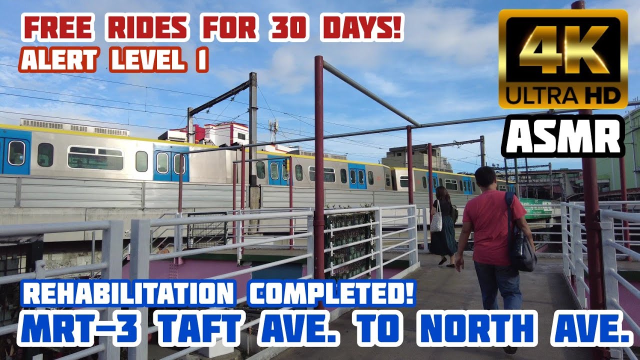 [4K] MRT-3 Taft Avenue to North Avenue Station FULL VIRTUAL RIDE and ...