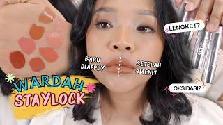 REVIEW WARDAH STAYLOCK LIPMATTE SEMUA SHADE! SAWO MATANG APPROVED? | RIRIEPRAMS