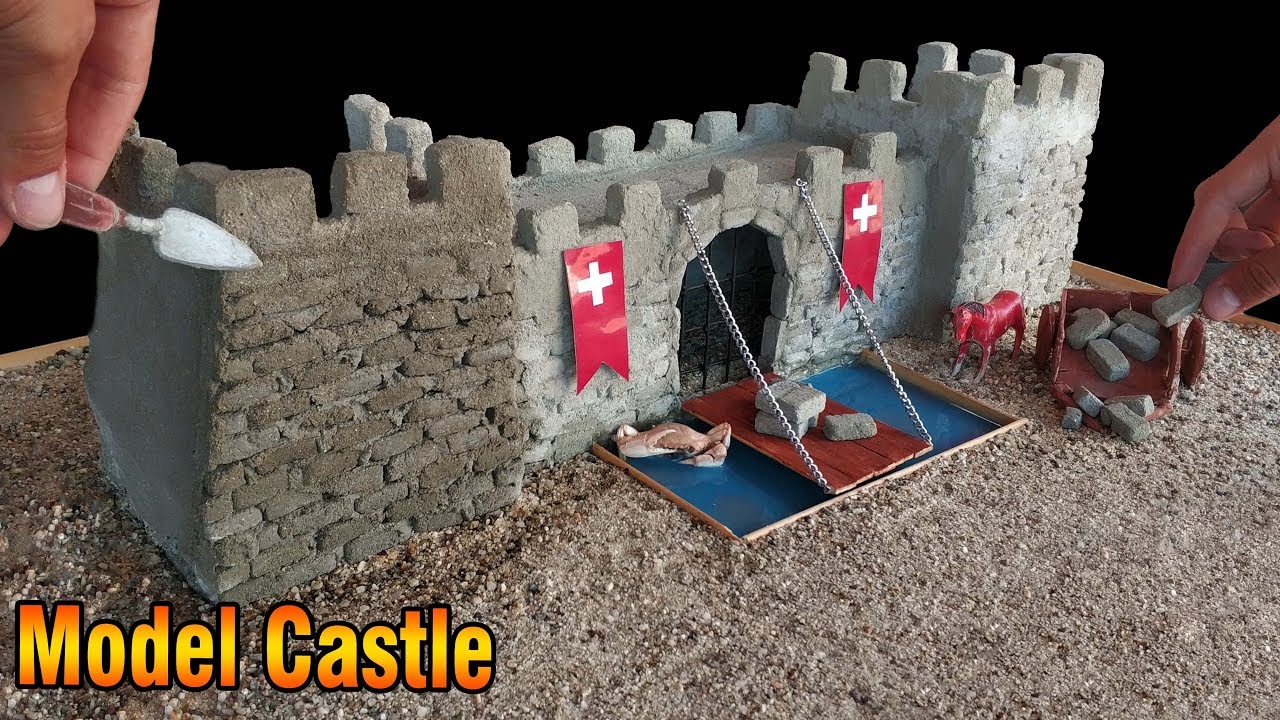 HOW TO BUILD A BRICK CASTLE BRICK WALL BRICKLAYING TOWER YouTube
