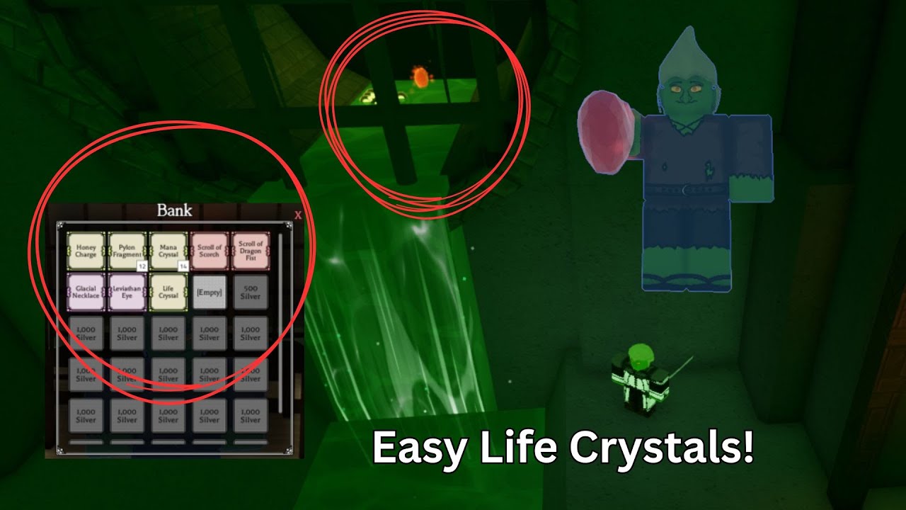 How to EASILY farm Life Crystals | Rogueblox