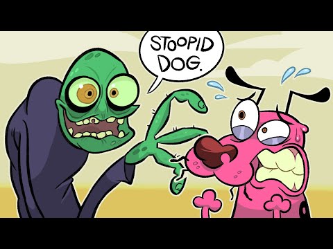 Courage meets Salad Fingers by JoelyMoley