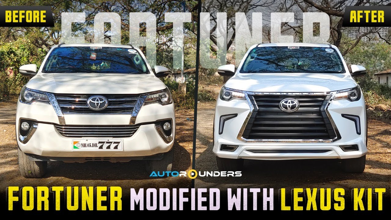 Premium Interior and Exterior Customisation For A Fortuner With Lexus Kit