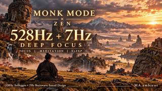 MONK MODE × 528Hz + 7Hz | Japanese Zen Ambient & Soft Female Humming | Deep Meditation screenshot 4