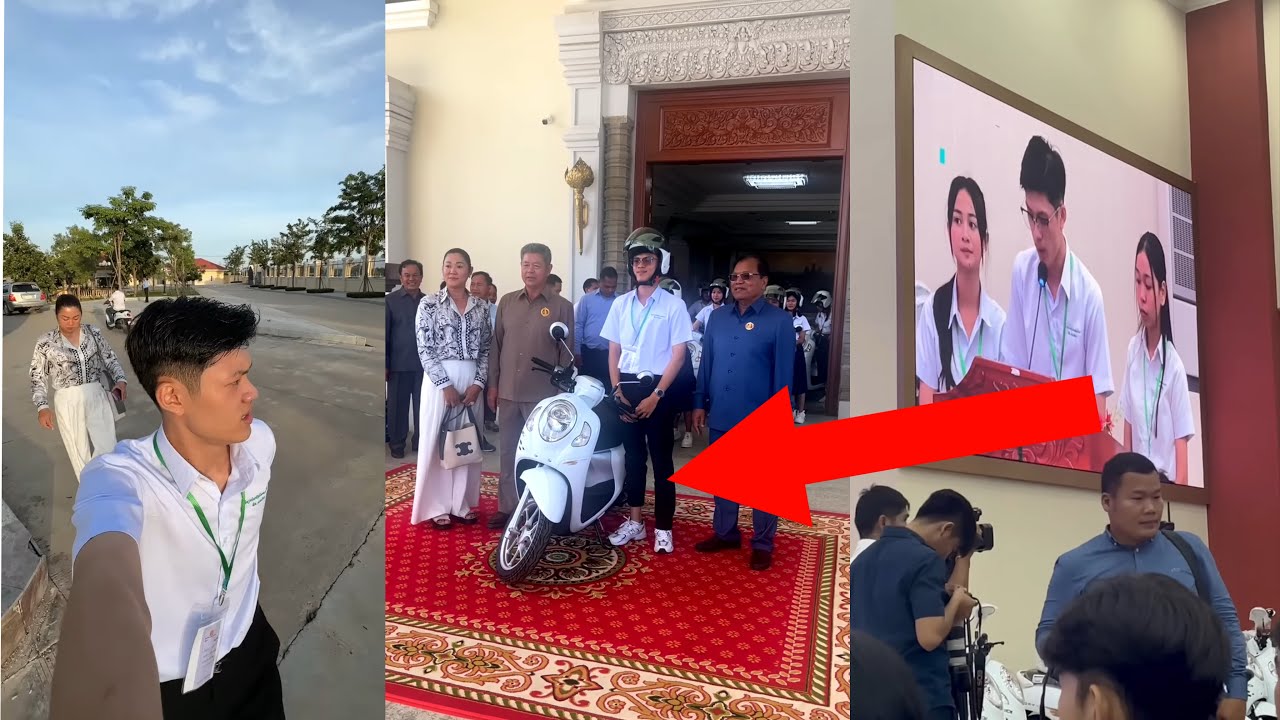 ទៅទទួលរង្វាន់ម៉ូតូសិស្សនិទ្ទេស A 🫶🏻😝